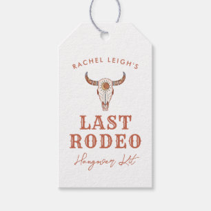 Woestijn Cowgirl Laatste Rodeo kater kit Cadeaulabel