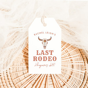 Woestijn Cowgirl Laatste Rodeo kater kit Cadeaulabel