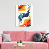 Woestijn & Diepe Zee Canvas Afdruk (Insitu (Woonkamer))