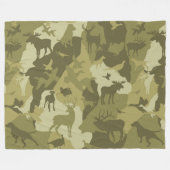 Woestijn Dierlijke Fleece Deken (Voorkant (Horizontaal))