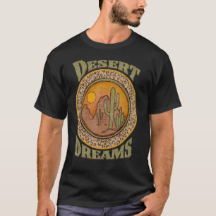 Woestijn Droom Zomer Westerse Cactus Cowgirl Rodeo T-shirt