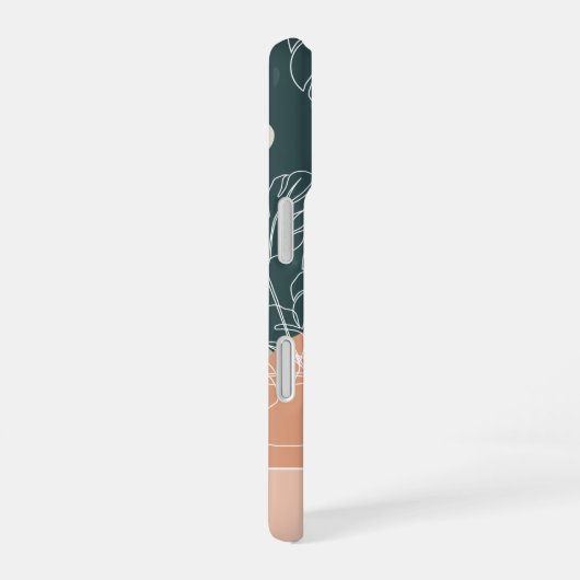 Woestijn en Boho Tropisch Monstera Leaf iPhone 16 Hoesje (Rechterkant)