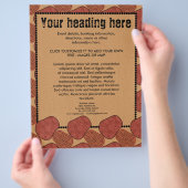 Woestijn, flyer (Hand)