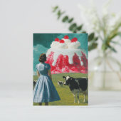 Woestijn in de zuivel Surreal Briefkaart (Staand voorkant)