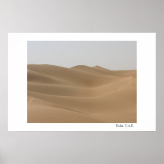 Woestijn in Dubai Poster