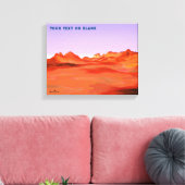 Woestijn kalm canvas afdruk (Insitu (Woonkamer))