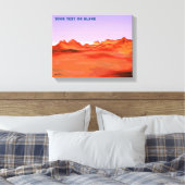 Woestijn kalm canvas afdruk (Insitu (Slaapkamer))