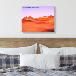 Woestijn kalm canvas afdruk