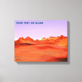 Woestijn kalm canvas afdruk (Voorkant)