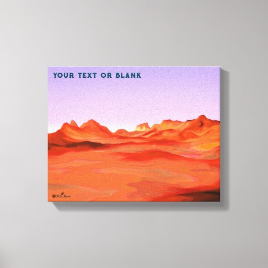 Woestijn kalm canvas afdruk (Voorkant)