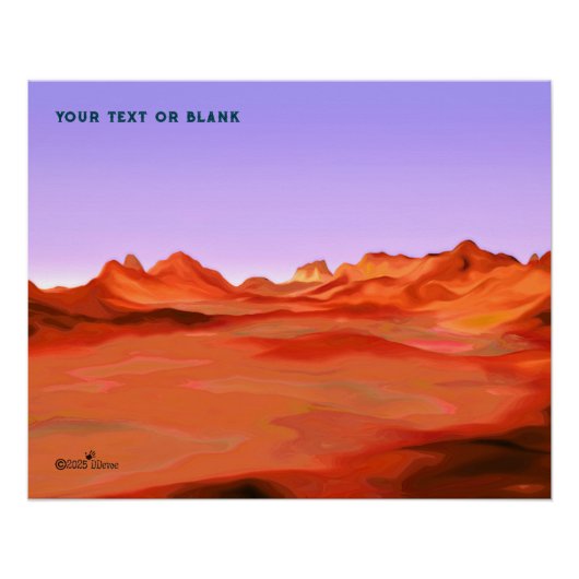 Woestijn kalm perfect poster (Voorkant)