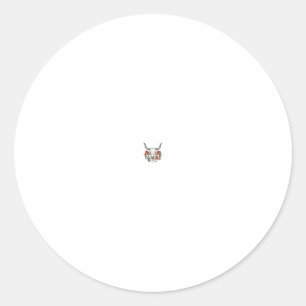 Woestijn Koe Schedel Vintage Zuidwesten Cactus Kun Ronde Sticker