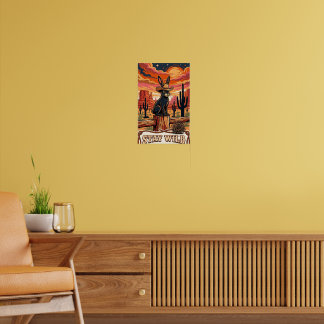 Woestijn Konijn Muurkunst Poster