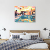 WOESTIJN LEVEN ONTWERP #1 CANVAS AFDRUK (Insitu (Slaapkamer))