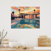 WOESTIJN LEVEN ONTWERP #1 POSTER (Keuken)