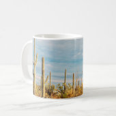 Woestijn met Saguaro cacti Koffiemok (Voorkant links)