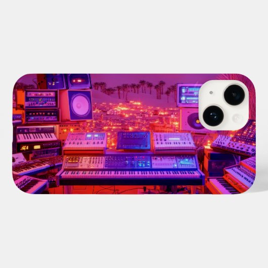Woestijn Muziekstudio Case-Mate iPhone Case (Achterkant (horizontaal))