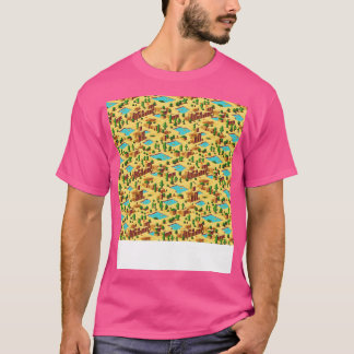 Woestijn Naadloos Patroon Zandduin Sahara Quicksan T-shirt