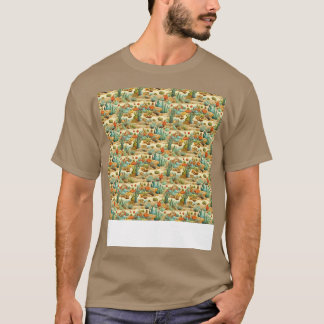Woestijn Naadloos Patroon Zandduin Sahara Quicksan T-shirt