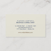 Woestijn Night Blue | Sand Color Split Monogram Visitekaartje (Achterkant)