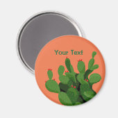 Woestijn Prickly Pear Arizona Custom Magnet Magneet (Voorkant / Achterkant)