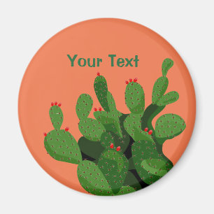 Woestijn Prickly Pear Arizona Custom Magnet Magneet