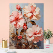 Woestijn Roos - Impasto Floral Acryl Bord (Huwelijk)