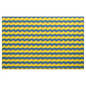 Woestijn 's nachts - een blauw en geel patroon stof (Fat Quarter)