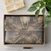 Woestijn Schedel Boog Decoupage Papier Boho Wester (Geschenk)