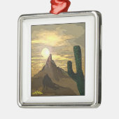 Woestijn Schilderachtig Metalen Ornament (Links)