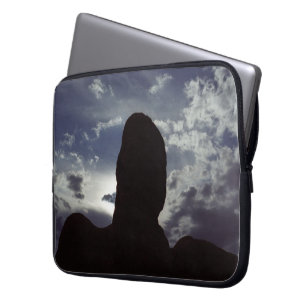 Woestijn Silhouet: Arches National Park Laptop Sleeve