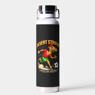 Woestijn Striker Kameel Voetbal Mascotte - Marokka Waterfles