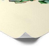 woestijn Succulents Wreath Poster (Hoek)