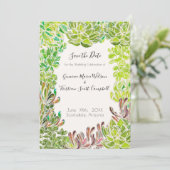 Woestijn thema bruiloft - Save the Date Kaart (Staand voorkant)