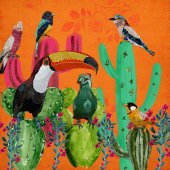 WOESTIJN UILEN WANDKLEED