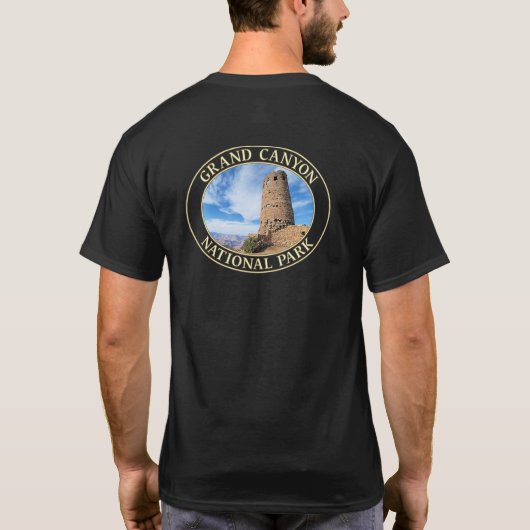 Woestijn Uitzicht Watchtower bij Grand Canyon Nati T-shirt (Achterkant)