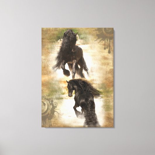 Woestijn van joy - omcirkeld canvas afdruk (Voorkant)