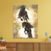 Woestijn van joy - omcirkeld canvas afdruk (Insitu (Woonkamer))