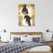 Woestijn van joy - omcirkeld canvas afdruk (Insitu (Slaapkamer))