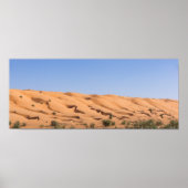 woestijn van Wahiba Sands - Oman Poster (Voorkant)