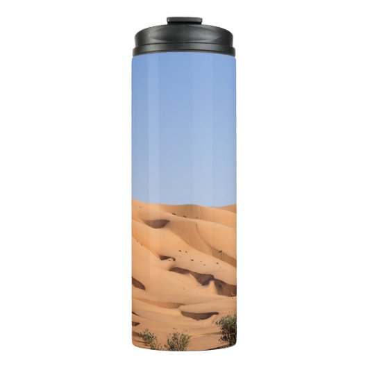 woestijn van Wahiba Sands - Oman Thermosbeker (Voorkant)