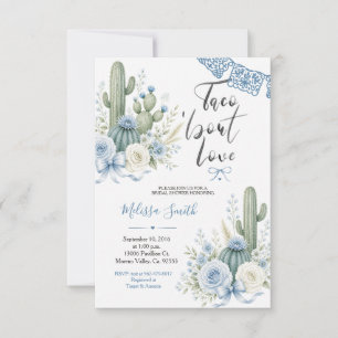 Woestijn Waterverf Cactus Baby Shower Uitnodiging