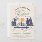  Woestijn Western Wild West 2e Verjaardag Kaart (Voorkant)