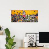 Woestijn Wildlife Humoureus - zuidwest Poster (Thuiskantoor)