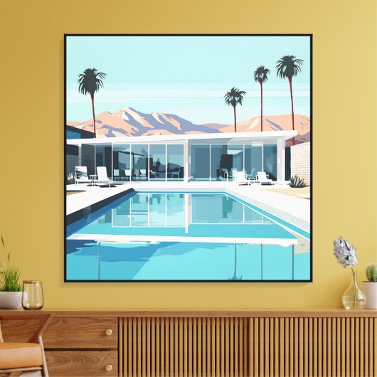 WOESTIJN WONEN #4 CANVAS AFDRUK (Insitu (Woonkamer))