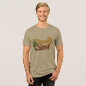 Woestijn Ziel Tri-Blend Shirt (Voorkant volledig)