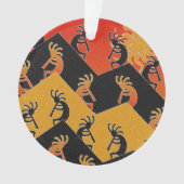 Woestijn Zonsondergang Kokopelli Zuidwest Kerstmis Ornament (voorkant)