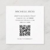 Woestijn Zuidwest Prickly Pear Cactus Succulent Vierkante Visitekaartje (Achterkant)