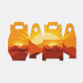 Woestijnbergen Sunset Thunder_Cove Bedankdoosjes (Uitgevouwen)