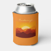 Woestijnbergen Sunset Thunder_Cove Blikjeskoeler (Blikje Achterkant)